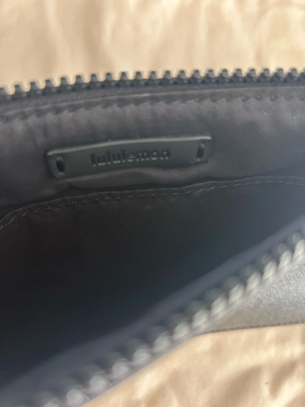 Lululemon Black Shimmer Wristlet